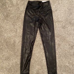 Aerie fake leather leggings
